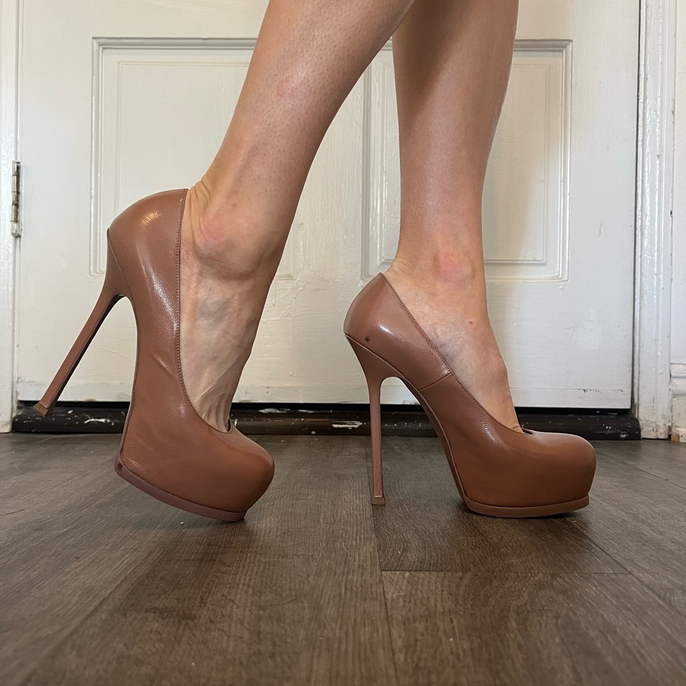 YSL Platform Pumps